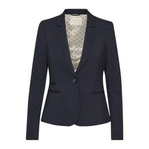 Women's Navy Single-Button Tailored Blazer